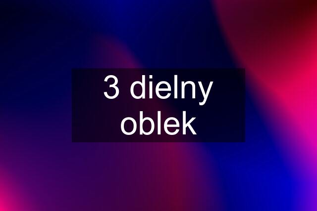 3 dielny oblek