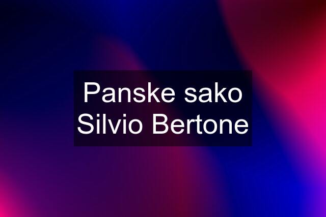 Panske sako Silvio Bertone