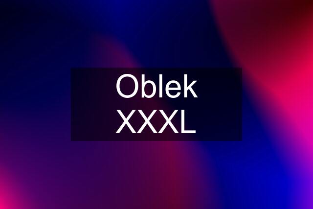 Oblek XXXL