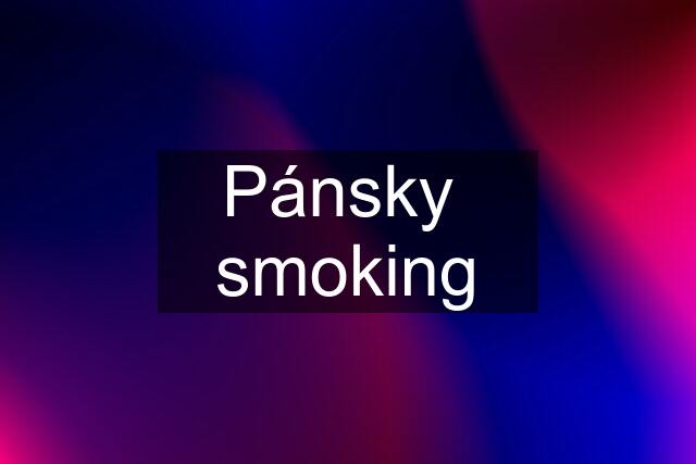 Pánsky  smoking