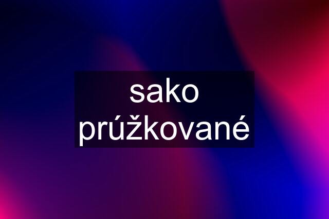 sako prúžkované