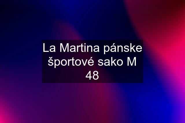 La Martina pánske športové sako M 48