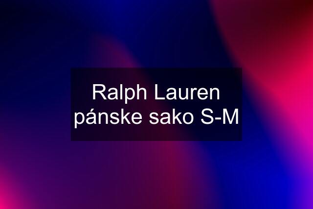 Ralph Lauren pánske sako S-M