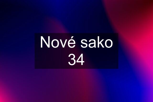 Nové sako 34