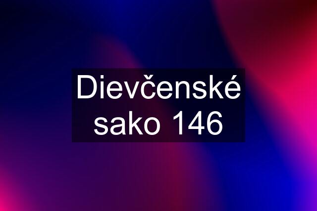 Dievčenské sako 146