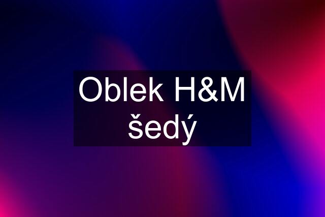 Oblek H&M šedý