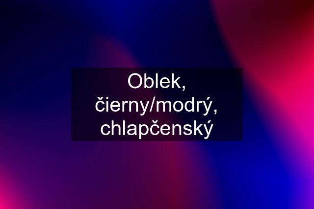 Oblek, čierny/modrý, chlapčenský