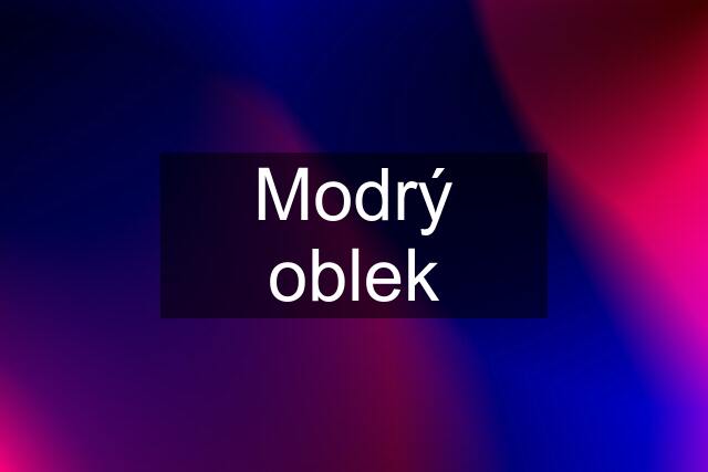 Modrý oblek