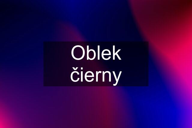 Oblek čierny