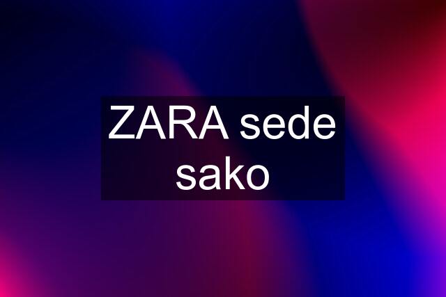 ZARA sede sako