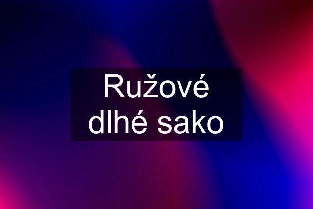 Ružové dlhé sako