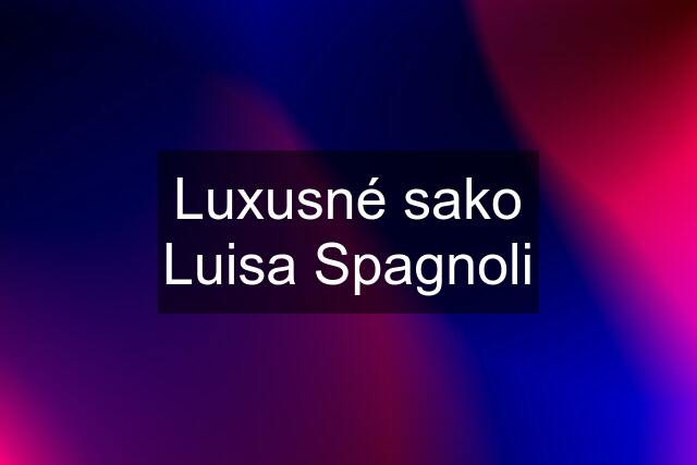 Luxusné sako Luisa Spagnoli