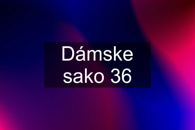 Dámske sako 36