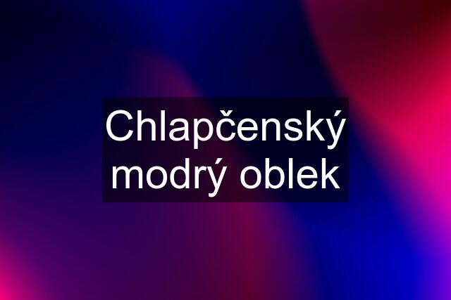 Chlapčenský modrý oblek