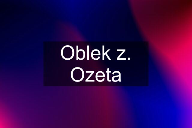 Oblek z. Ozeta