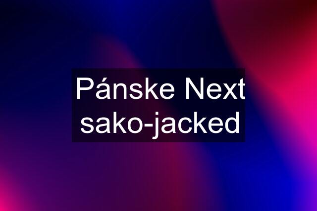 Pánske Next sako-jacked