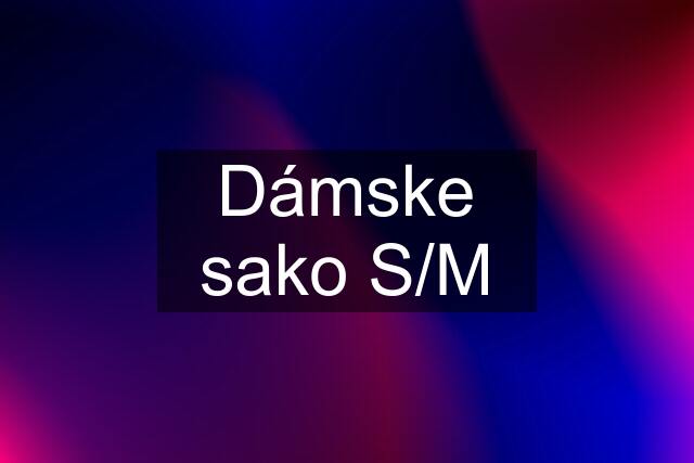 Dámske sako S/M