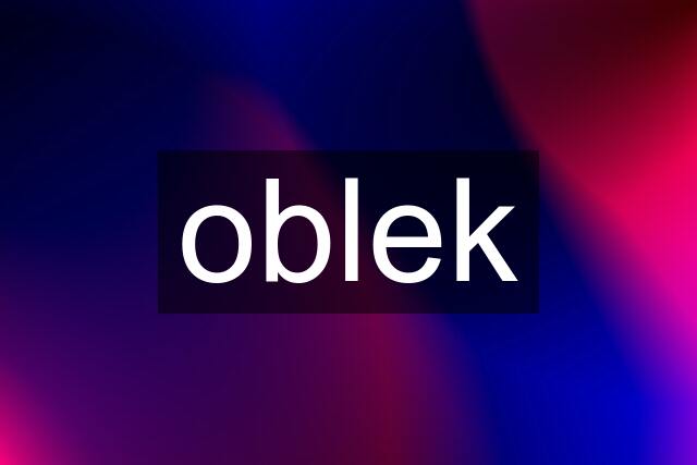 oblek