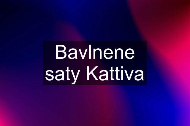 Bavlnene saty Kattiva