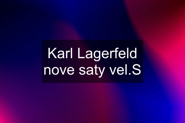 Karl Lagerfeld nove saty vel.S
