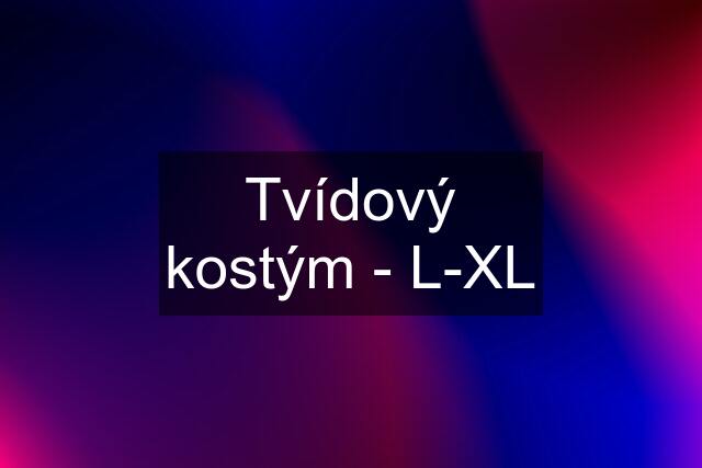 Tvídový kostým - L-XL