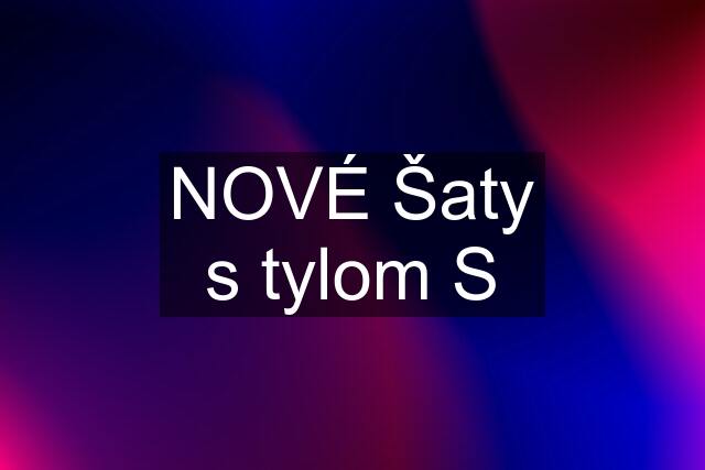 NOVÉ Šaty s tylom S