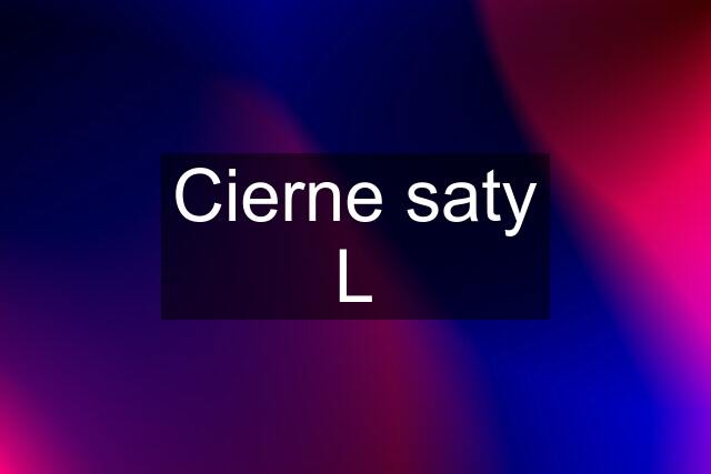 Cierne saty L