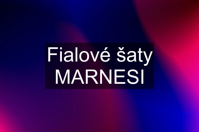 Fialové šaty MARNESI