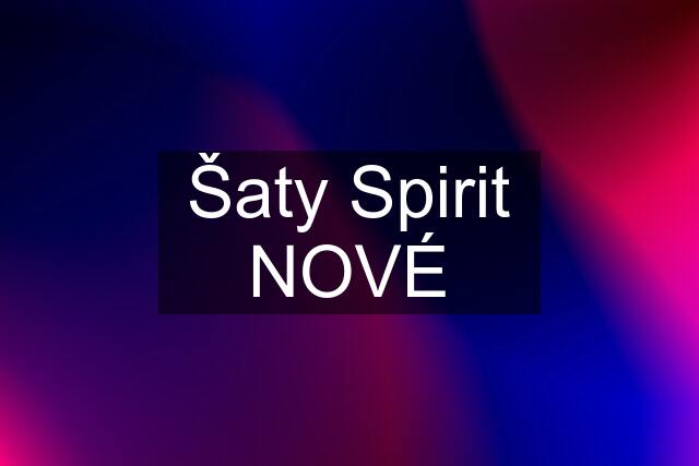 Šaty Spirit NOVÉ