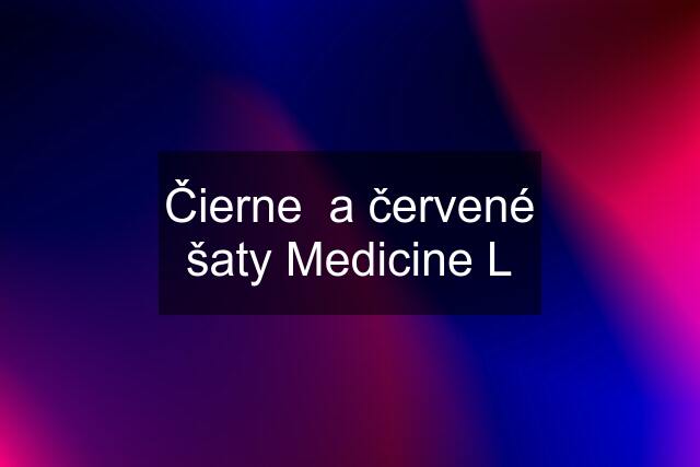 Čierne  a červené šaty Medicine L