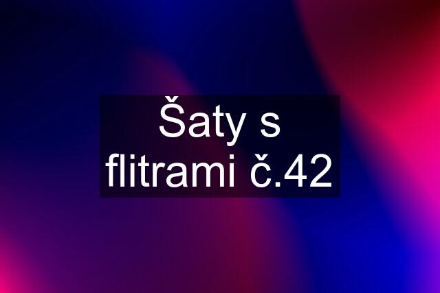 Šaty s flitrami č.42