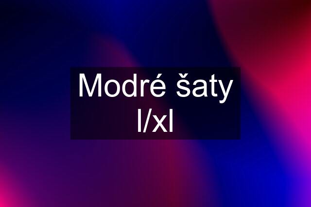 Modré šaty l/xl