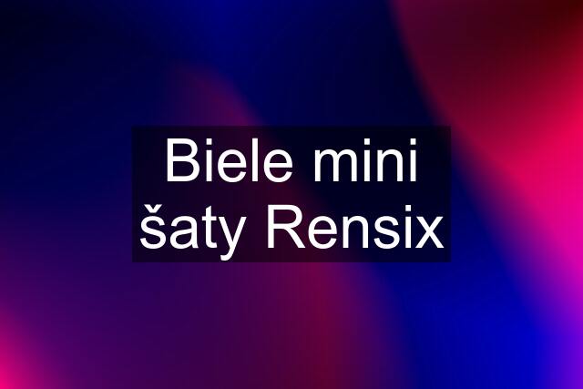 Biele mini šaty Rensix