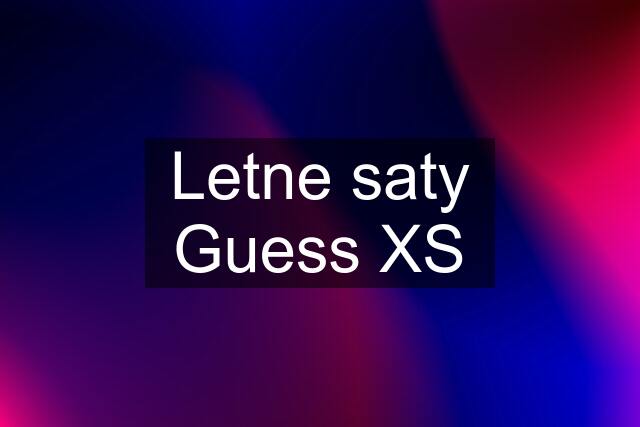 Letne saty Guess XS