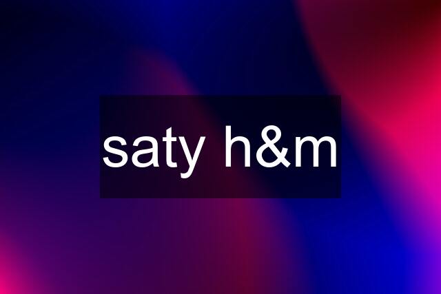 saty h&m