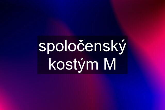 spoločenský kostým M