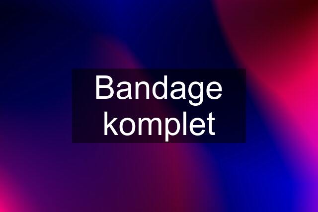 Bandage komplet