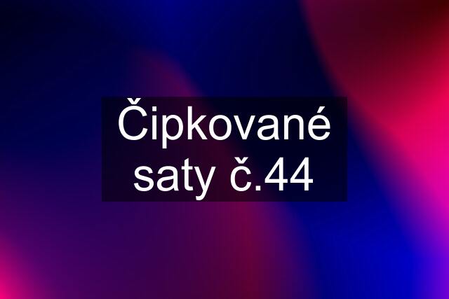 Čipkované saty č.44