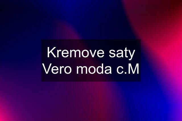 Kremove saty Vero moda c.M