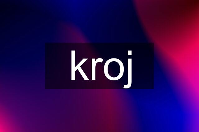 kroj