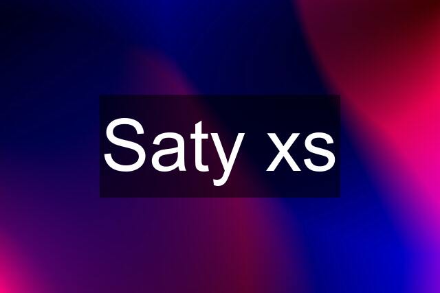 Saty xs