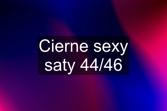 Cierne sexy saty 44/46