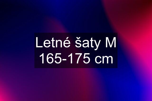 Letné šaty M 165-175 cm