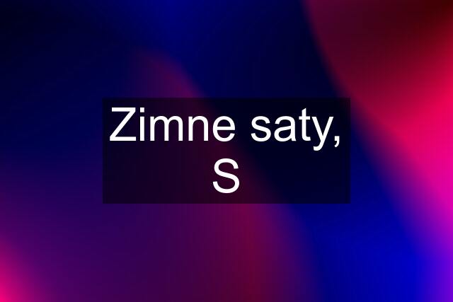 Zimne saty, S