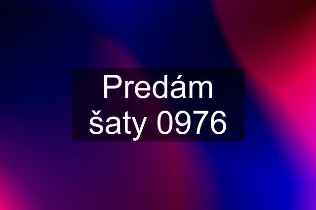 Predám šaty 0976