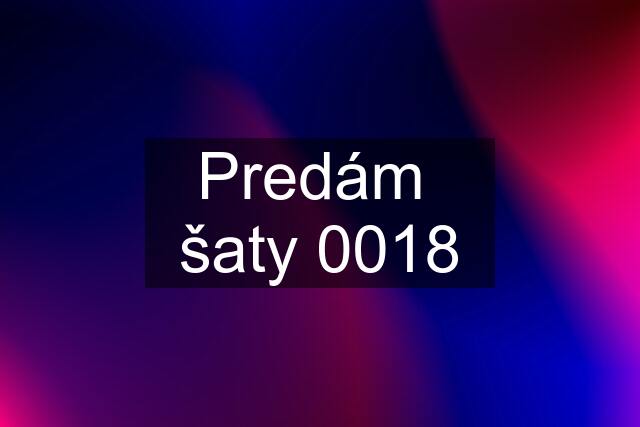 Predám  šaty 0018