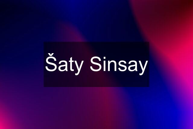 Šaty Sinsay