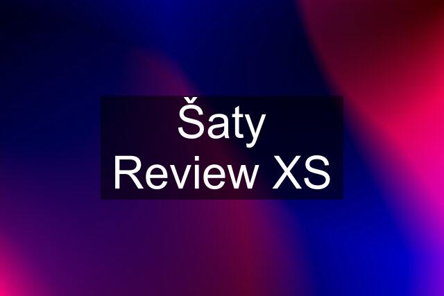 Šaty Review XS