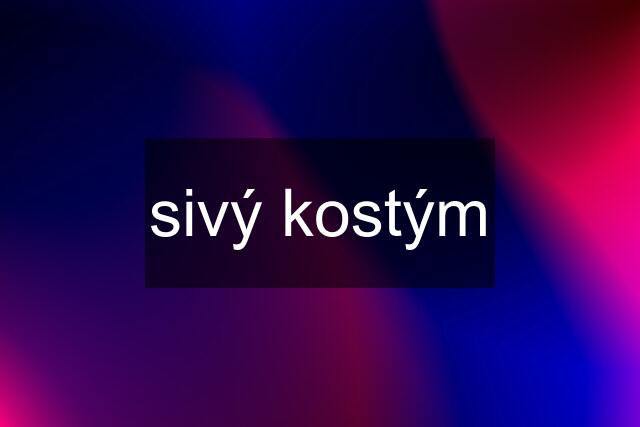 sivý kostým