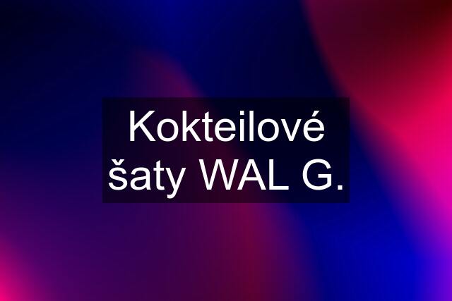 Kokteilové šaty WAL G.